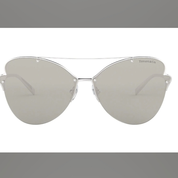 Tiffany & Company TF3063 Cat Eye Butterfly Pilot Sunglasses Mirrored NAM#486 - Picture 5 of 16